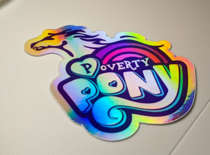 poverty pony sticker