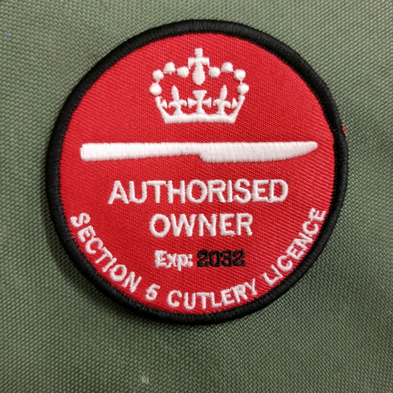 Licence Patch 2 (Knife License) Badgerhound Supply Co