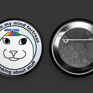 Mind Fortress Button Pin